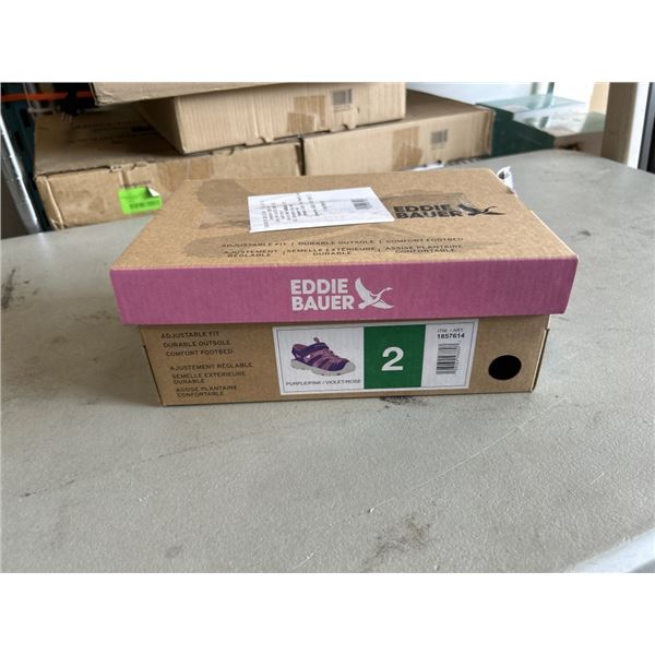 EDDIE BAUER KIDS PURPLE/PINK  SANDLES. SIZE 2