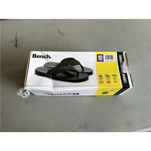 NEW BENCH MENS COMFORT FLIP FLOPS. SIZE 10