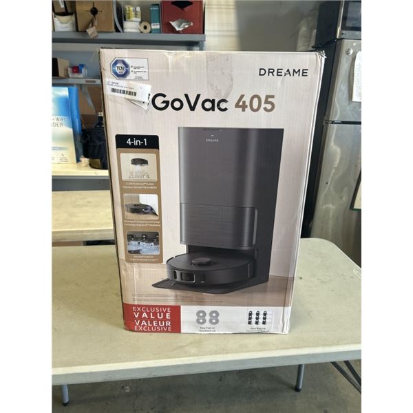 DREAME GOVAC 405 4-IN-1 ROBOT VACUUM. WORKING. RETAL $629.99