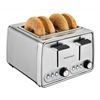 Image 1 : HAMILTON BEACH MODERN CHROME 4 SLICE TOASTER - TESTED WORKING