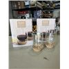Image 1 : BRAND NEW SET OF 4 EPARE 10OZ WINE GLASS SET, DUAL WALL INSULATED GLASS RETAIL TOTAL $102