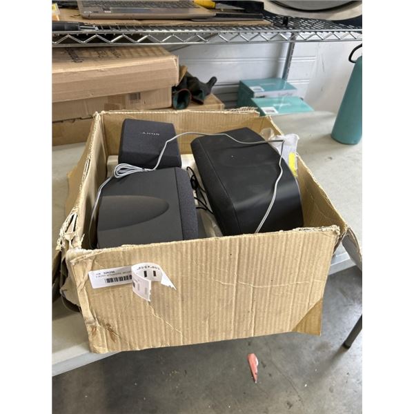 3 SONY SPEAKERS. MODEL SS-CN15 AND PAIR OF MODEL SS-SR15. WORKING