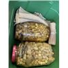 Image 4 : TOTE FULL OF WINE CORKS, BURLAP AND CUSTOM MADE CORK TABLE DECOR