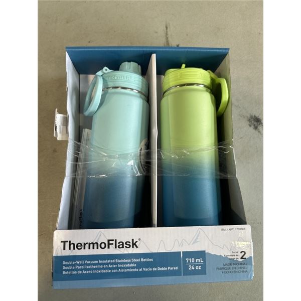 2 AS NEW THERMOFLASK WATERBOTTLES