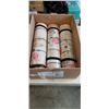 Image 1 : THREE 2 PIECE LINEN GEOMETRIC PRINT RUGS FOR KITCHEN FLOOR. 17 X 30" + 17 X 47"
