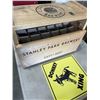 Image 2 : TRAY OF VINTAGE SIGNS AND STANLEY PARK BREWERY WOODEN BEER CRATE