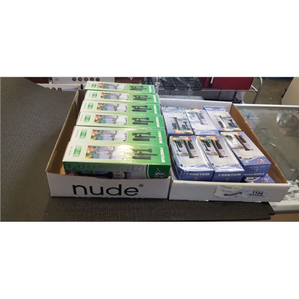 2 TRAYS OF NEW ATEC FOUNTAIN HEAD SETS