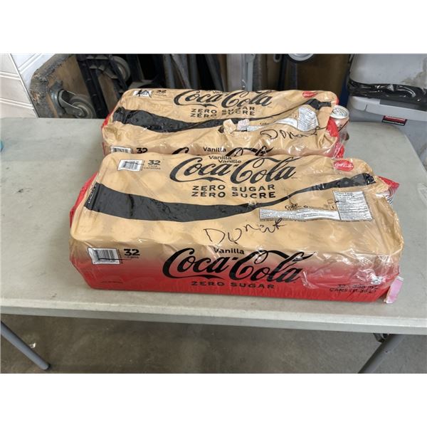 TWO 24 PACKS OF COCA COLA ZERO. A FEW CANS MAY BE MISSING