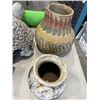 Image 3 : TRAY OF DECORATIVE ITEMS INCLUDING STONE TURTLE, COUPLE VASES, A SAFE