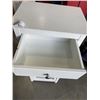 Image 3 : WHITE GLASS DOOR STORAGE CABINET