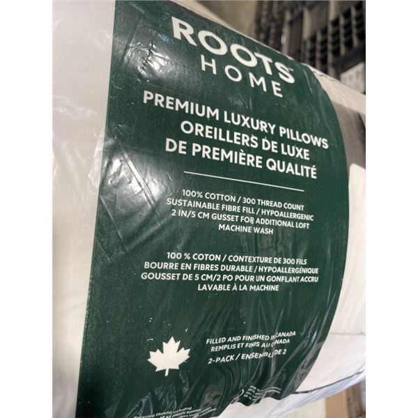 2 ROOTS KINGSIZE PILLOWS