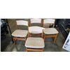 Image 1 : 4 MCM SOLID TEAK, MADE IN DENMARK SITTING CHAIRS.