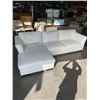 Image 1 : WHITE LEATHER 2 PIECE SECTIONAL