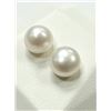 Image 3 : STERLING SILVER CULTURED PEAL 13MM EARRINGS, W/A $550.00.