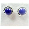 Image 1 : STERLING SILVER LAPIS LAZULI EARRINGS, W/A $450.00.