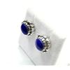 Image 3 : STERLING SILVER LAPIS LAZULI EARRINGS, W/A $450.00.