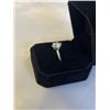 Image 4 : NEW S925 2.0CT MOISSANITE GEMSTONE SOLITAIRE RING, RESIZEABLE, MOUNTED IN 925 STERLING SILVER W/ WHI