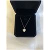 Image 2 : NEW S925 1.0CT MOISSANITE GEMSTONE SWIRL NECKLACE, 16-18" LONG MOUNTED IN 925 STERLING SILVER W/ WHI
