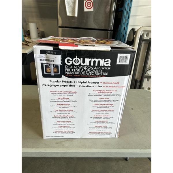 GOURMIA DIGITAL WINDOW AIR FRYER. TESTED WORKING. RETAIL $64.99