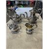 Image 1 : MARLBORO PLATE TEAPOTS WITH SUGAR AND MILK POT IN PLASTIC TOTE