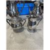 Image 5 : WM ROGERS TEAPOTS WITH SUGAR AND MILK POT IN PLASTIC TOTE
