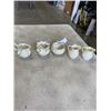 Image 1 : 5 PIECES BELLEEK CHINA - 2 DISHES, 3 CREAMERS