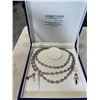 Image 1 : CASED NECKLACE AND EARRING SET