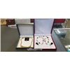 Image 1 : 2 CASED ESTATE NECKLACE AND EARRING SETS