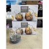 Image 1 : SET OF 4 NEW EPARE 8OZ WINE GLASSES SET, DUAL WALL INSULATED GLASS RETAIL $45 EACH, TOTAL $90
