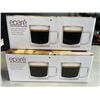 Image 1 : BRAND NEW SET OF 4 EPARE RETRO LATTE GLASS SET, DUAL WALL INSULATED GLASS RETAIL $46 EACH,  TOTAL $9