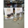 Image 1 : BRAND NEW SET OF 4 EPARE 10OZ WINE GLASS SET, DUAL WALL INSULATED GLASS RETAIL TOTAL $102