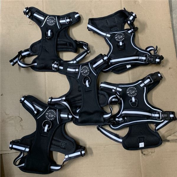5 NEW THE SHARPER BARKER DOG HARNESSES SIZE MEDIUM 12"-15"