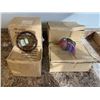 Image 1 : 3 BOXES OF TEALIGHT HOLDERS AND 3 BOXES GLASS PILLAR HOLDERS