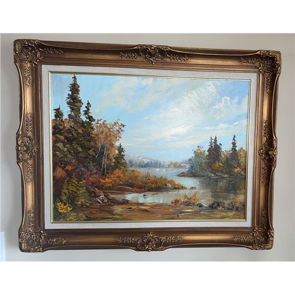 Elaine Fleming Oil on Canvas Landscape Painting
