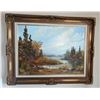 Image 1 : Elaine Fleming Oil on Canvas Landscape Painting