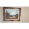 Image 4 : Elaine Fleming Oil on Canvas Landscape Painting
