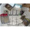 Image 14 : Wooden Sailing Ship Model with Stand, Spare Parts and Assembly Instructions