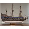 Image 1 : Wooden Sailing Ship Model with Stand, Spare Parts and Assembly Instructions