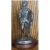 Image 3 : Three Pewter Scottish Historical Figurines and Courvoisier Cognac Bottle Cannon Display