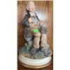 Image 1 : Capodimonte-Style Porcelain Figurine of Elderly Man Sewing, Marked Italy