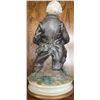 Image 3 : Capodimonte-Style Porcelain Figurine of Elderly Man Sewing, Marked Italy