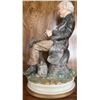 Image 4 : Capodimonte-Style Porcelain Figurine of Elderly Man Sewing, Marked Italy