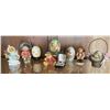 Image 1 : Cherished Teddies Figurines with Decorative Ceramic Eggs and Basket Lot
