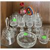 Image 2 : Crystal Bell, Cut Crystal Glassware, Beaded Egg, and Painted Egg Group