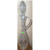 Image 4 : Cut Glass Crystal Vase and Decanter with Stopper