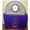 Image 5 : Edinburgh Crystal 'Classical' Clock, Bagpiper Figure, and Engraved Paperweight Set