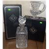 Image 1 : Edinburgh International Hand Cut Lead Crystal Decanter and Creamer Set with Boxes