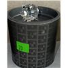 Image 3 : 3 Crystal Animal Figurines with Black Accents on Cylindrical Boxes