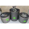 Image 1 : Swarovski Crystal Figurines Including Koala, Lion, and Fish with Original Cylindrical Boxes