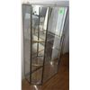 Image 4 : Wall-Mount Brass and Glass Display Cabinet with Four Shelves